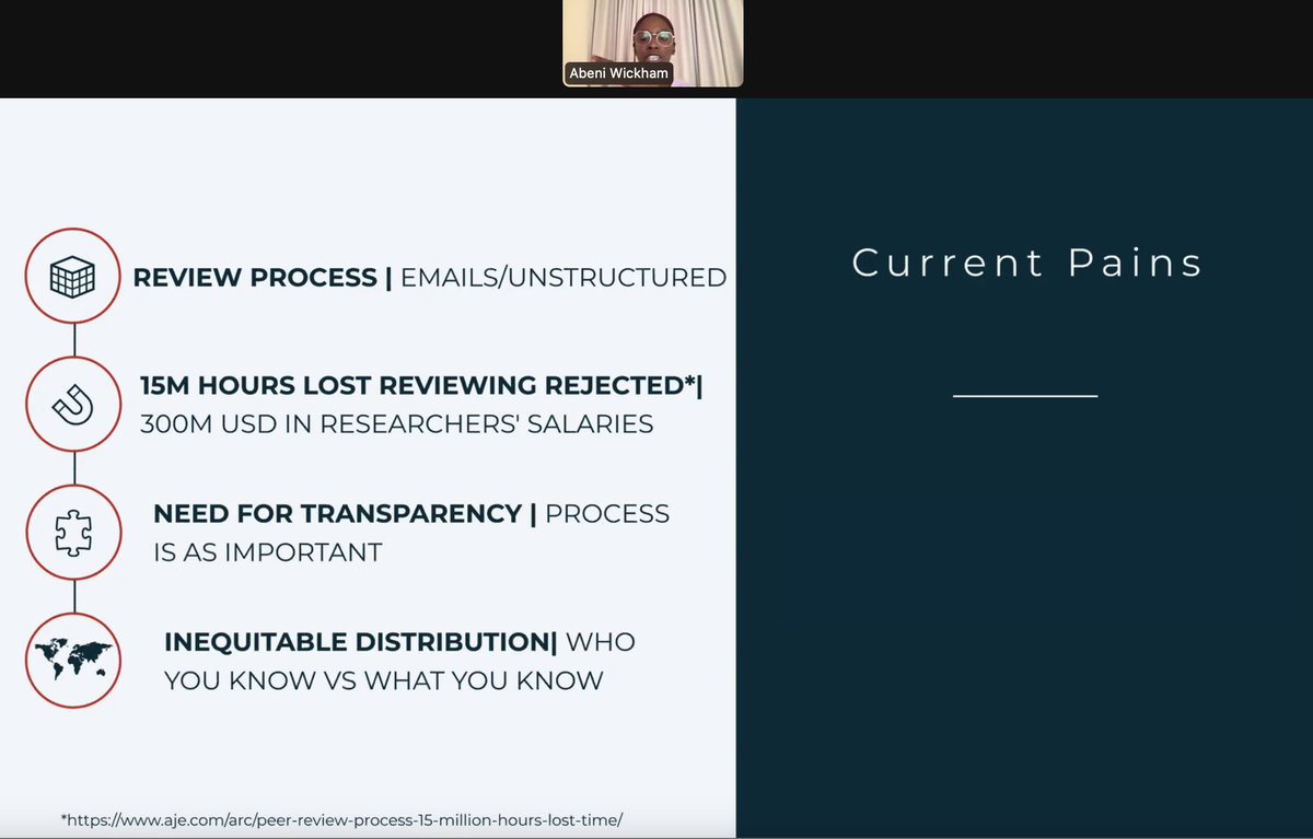 chsconf's tweet photo. @AbeniWickham sharing how to turn the pains of #PeerReview into gains. #CCIB23 https://t.co/FPYXjkV20R
