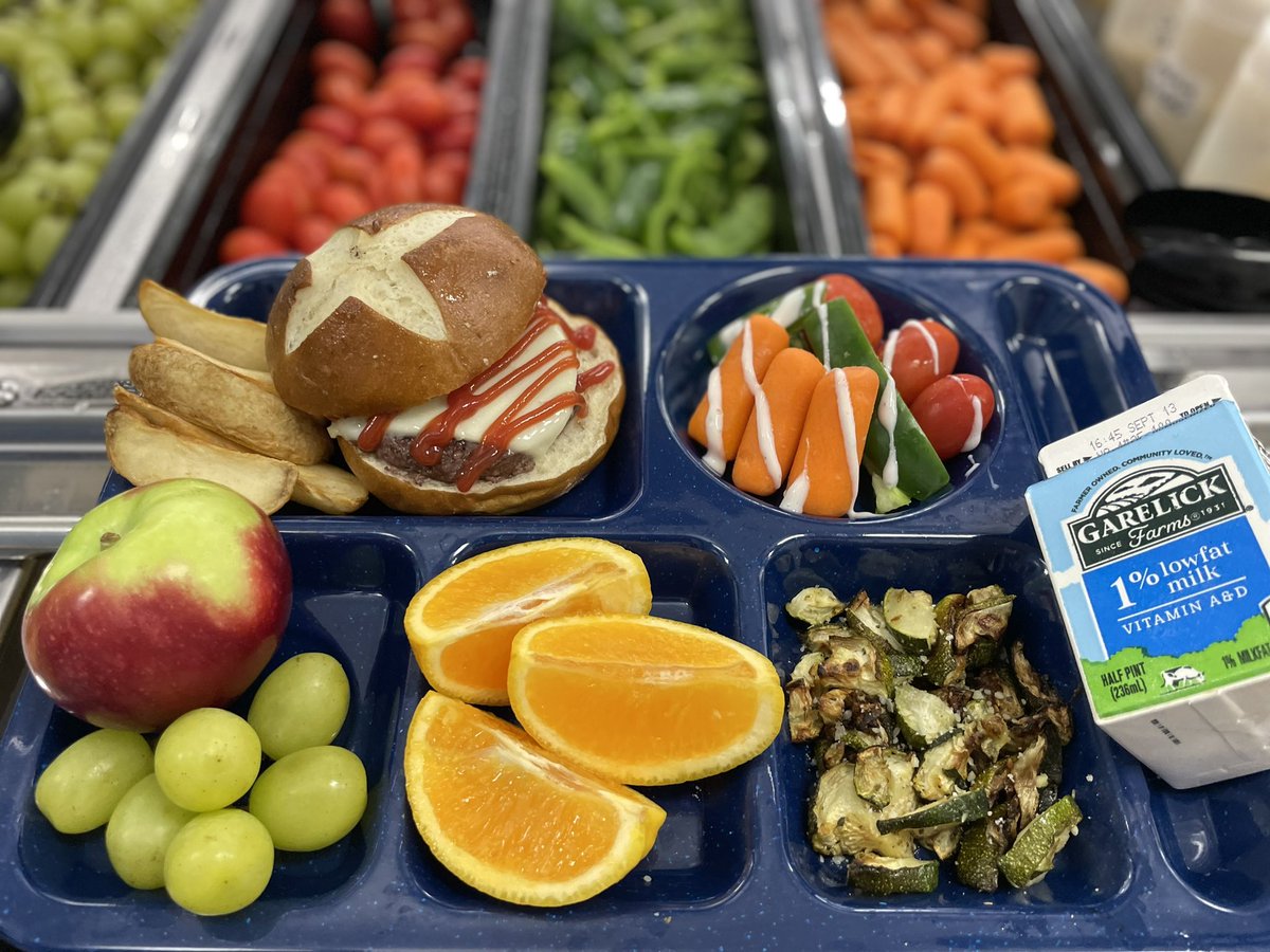 Happy to partner with @WaldenLocalMeat serving our students delicious 100% grass-fed beef! Pro tip: it goes great on a whole wheat pretzel bun with roasted local zucchini & local apples on the side! #SchoolMealsForAll #FeedKidsMA