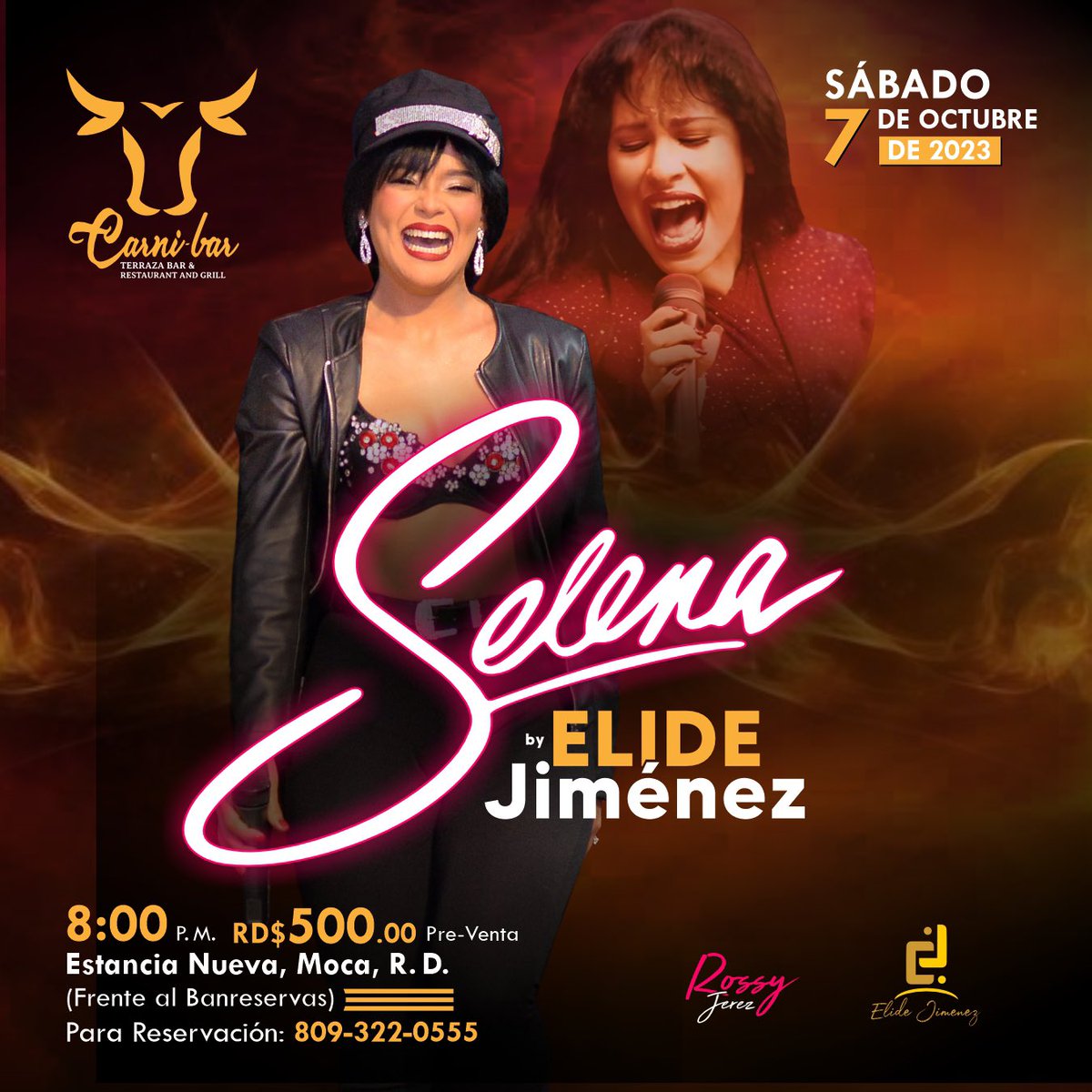 Vuelve !!! 

El show artístico más completo,recordamos a una gran Artista Selena Quintanilla. 

📍Carni - Bar 
🗓️7 de Octubre 
🕣8 de la noche 

 Selena By Elide Jiménez

#selena #selenaquintanilla #selenabyelidejimenez