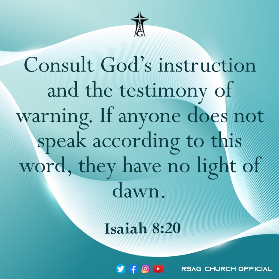 rsagchurch's tweet photo. ஏசாயா 8:20
#isaiah820 #isaiah #instruction #warning #dailyverse #dailymanna #dailybread #promiseword #bibleverse
#dailypromiseword #promiseverse #Sept2023 #MakeJesusKnown #makehimfamous #jesuschrist Rev.C #RufusCliffVictor Rev.V #CharlesAaron #rsagchurch https://t.co/8phdten1ra