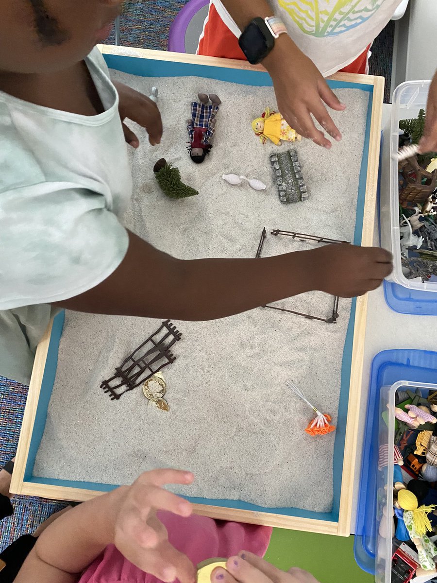 Thank you @SGaitan for purchasing a sand tray for my school counseling office. Our @LHECMES students are loving using their imagination and communicating through play. #schoolcounseling