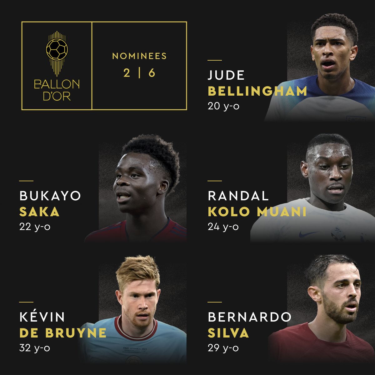 Ballon d'Or 2024 : les six favoris sont déjà connus