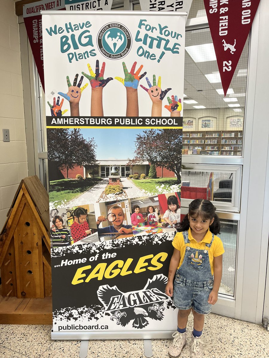 Welcome our newest Eagle to Amherstburg P. S. We know you will love it here! <a href="/EaglesPs/">AmherstburgPSEagles</a>