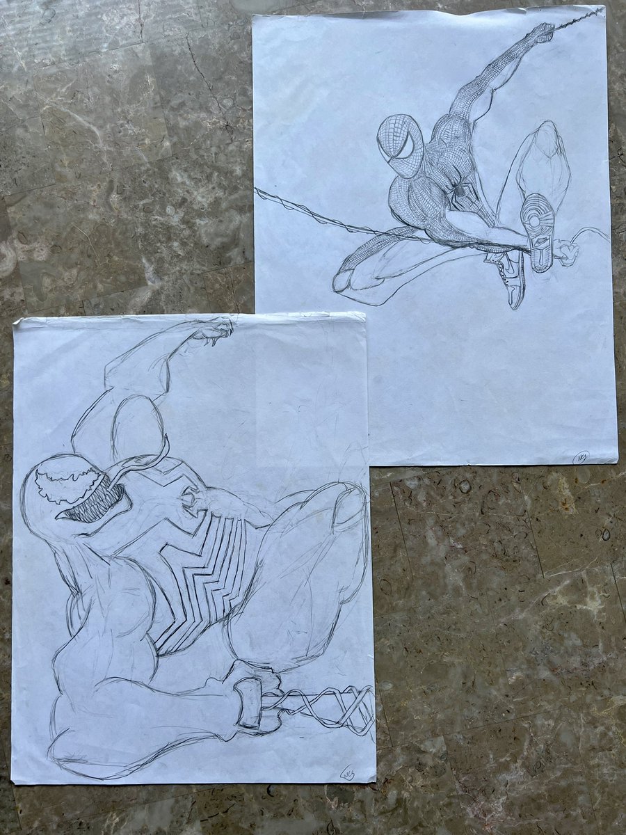Nick_Spithas's tweet photo. @MarvelStudios @Marvel @Jumpman23 just some sketches I did during Covid.. thought u might enjoy the detail on the Jordan 1s lol https://t.co/6uUWQmLzNN