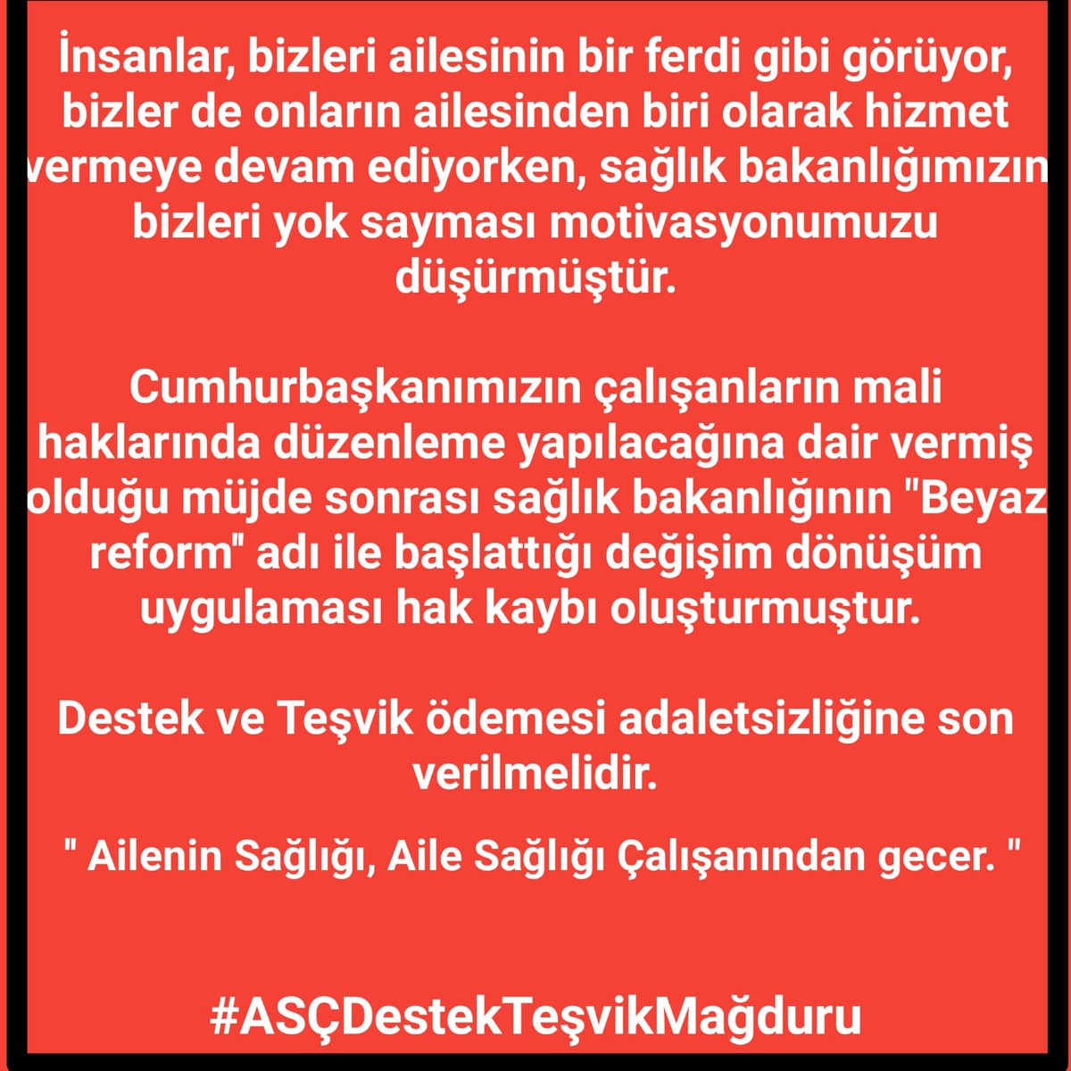 Aile Hekimliği Sistemi'nde Aile Hekimi ve Aile Sağlığı Çalışanı var! Hak edişler ekip anlayışını bozmayacak şekilde olmalı değil mi?
BeyazReform ASCyegelmedi
<a href="/saglikbakanligi/">T.C. Sağlık Bakanlığı</a>
<a href="/saglikbakanligi/">T.C. Sağlık Bakanlığı</a> <a href="/HMBakanligi/">T.C. Hazine ve Maliye Bakanlığı</a> <a href="/drfahrettinkoca/">Dr. Fahrettin Koca</a> <a href="/NureddinNebati/">Dr.Nureddin NEBATİ🇹🇷</a> <a href="/halksagligigm/">Halk Sağlığı Genel Müdürlüğü</a> <a href="/sedatkaygusuz/">Sedat Kaygusuz</a>