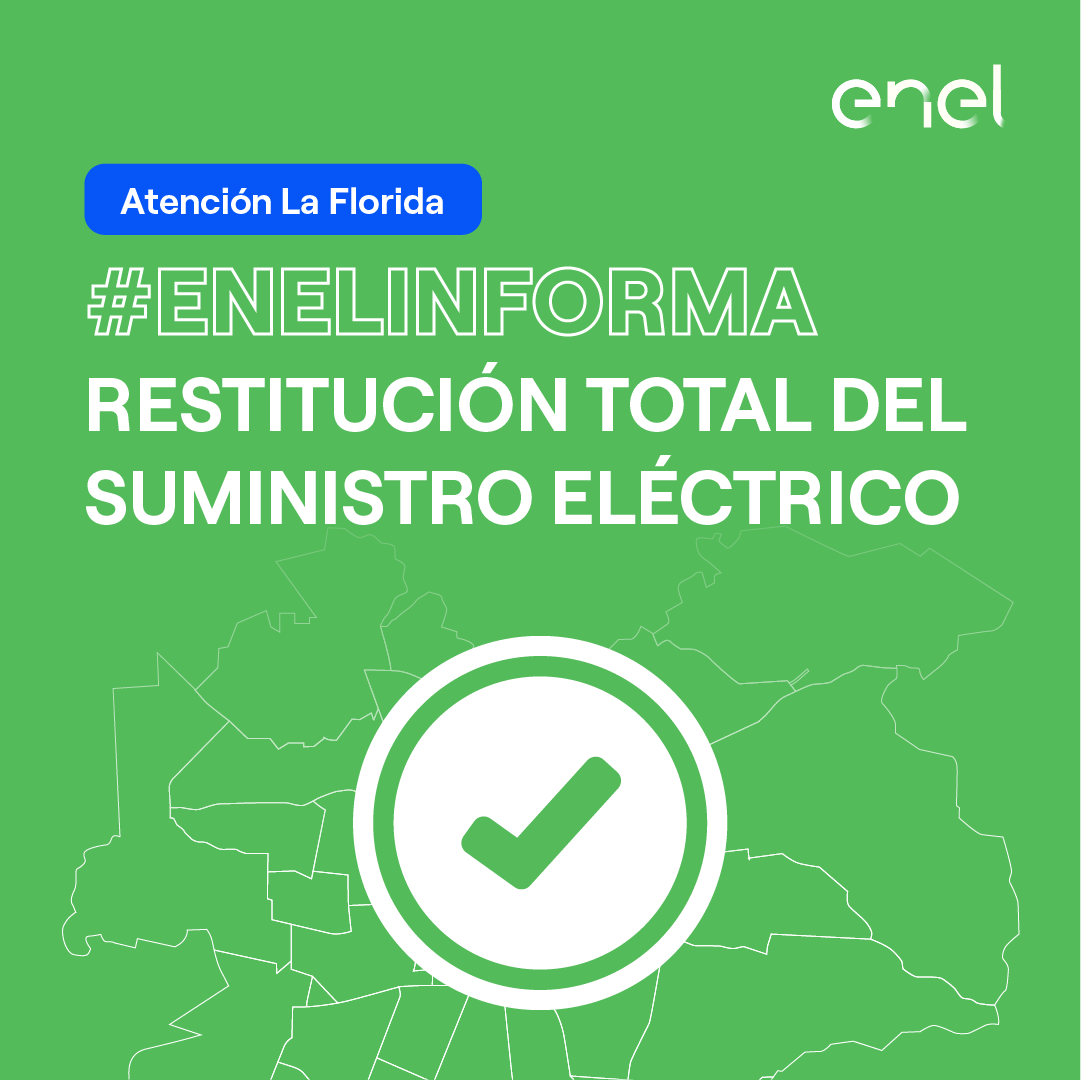 Enel_Informa_CL's tweet photo. [14:48]  Les compartimos imágenes del #CorteDeEnergía ya normalizado que afectó al sector desde Enrique Olivares hasta San Jorge en la comuna de La Florida. https://t.co/bubvuGt9vE