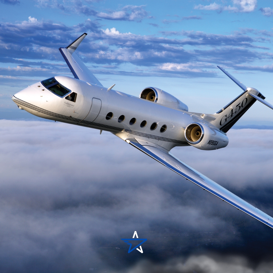 'Aeronave em Destaque: Conheça o Elegante Gulfstream G450'

'Elevando o padrão de luxo e desempenho, o Gulfstream G450 é a definição de excelência. Viaje com estilo e sofisticação.'

#JatosExecutivos #LuxoNosCéus #AltAviation #VoosExclusivos #Gulfstream #G450