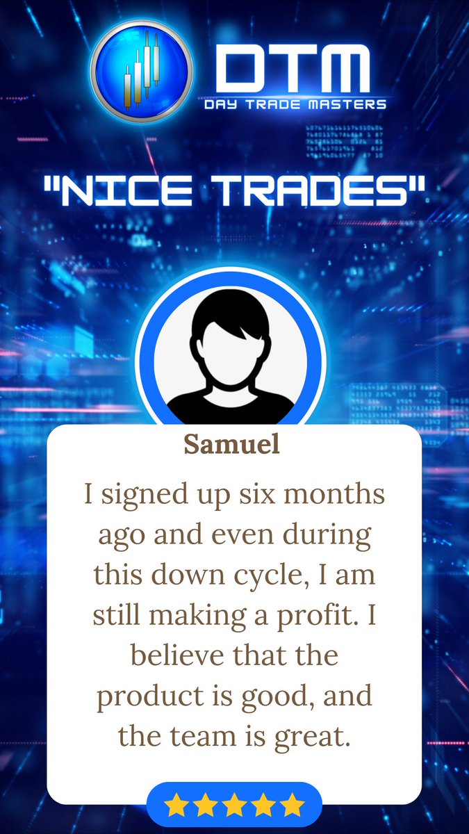 Day_TradeMaster's tweet photo. ๐ Consistent Profits, Even in the Toughest Markets ๐ผ๐ฐ Hear from our members how we are helping them navigate the volatility!
#testimony #realresults #customerreview #daytrademasters #consistentresults https://t.co/9rGr6G3y2g