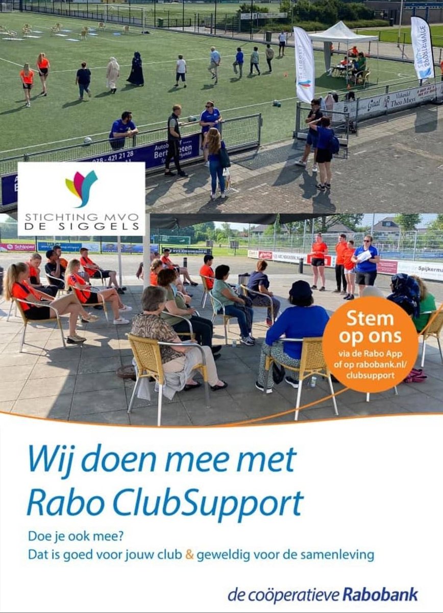Rekeninghouder bij de Rabobank?
Steun dan MVO De Siggels bij  Rabo ClubSupport!  Geef uw stem via de Rabo-app of via Rabobank.nl/clubsupport. Zo maken wij sport en spel voor vele inwoners van Zwolle Zuid mogelijk.

En stem naast MVO De Siggels ook op <a href="/vvsvi/">v.v. SVI</a>.
#samensterk #zwolle
