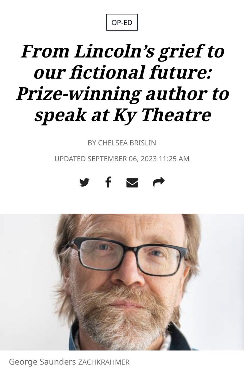 Check out this Op-Ed for the Herald-Leader by Gaines’ very own Chelsea Brislin: kentucky.com/opinion/op-ed/…

Remember to get your tickets to see George Saunders at the KY Theater: eventbrite.com/e/an-evening-w…