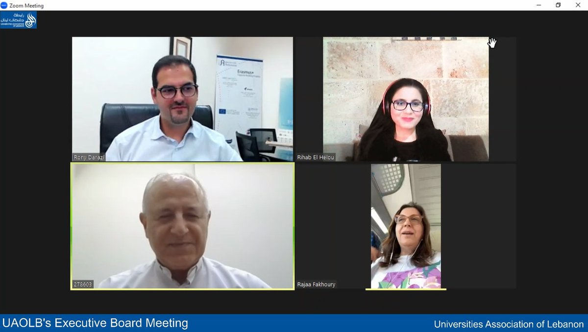 UnivAssOfLeb's tweet photo. UAOLB's Executive Board Meeting
اجتماع الهيئة التَّنفيذيَ��ة لرابطة جامعات لبنان https://t.co/gPf92LQnHH