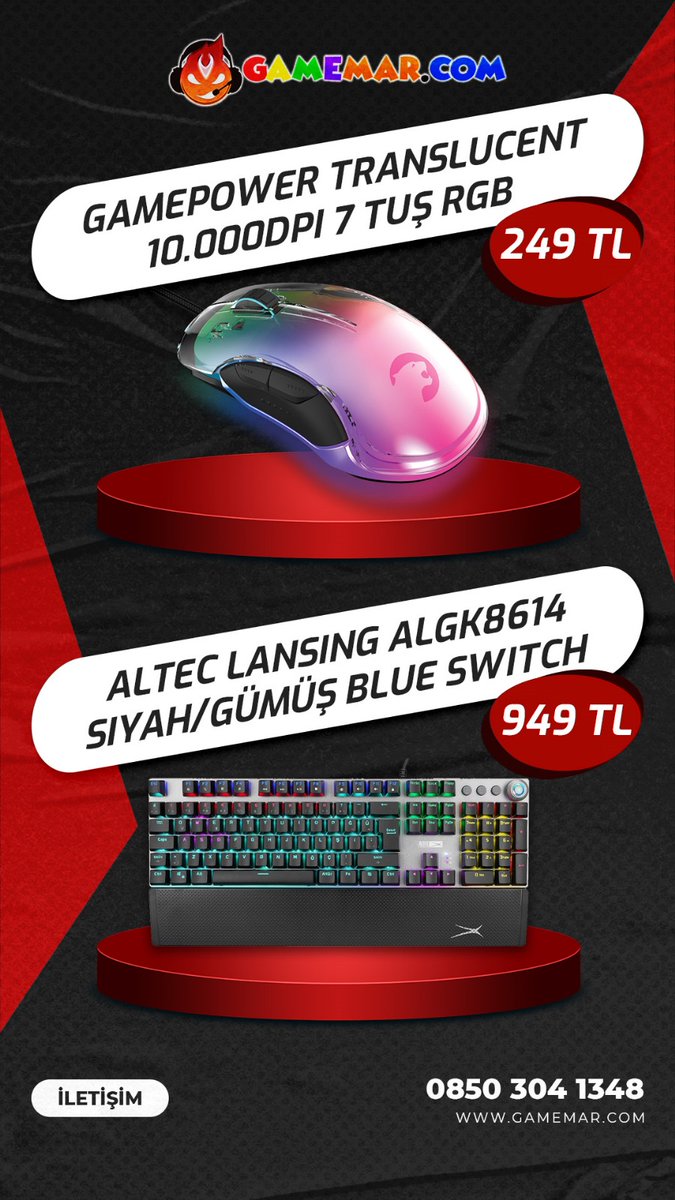 Gamemarcom's tweet photo. İndirimler başlıyor...
https://t.co/Wdt7cg0fwU’da Çarşamba 21:00 - Perşembe 07:00 Saatleri Arasında Efsaaane indirimleri Kaçırma!
https://t.co/GAq1imjTaY
#gamemar #gaming #oyuncuekipmanları #SONDAKIKA #indirim https://t.co/Xl9wq3Kk4f