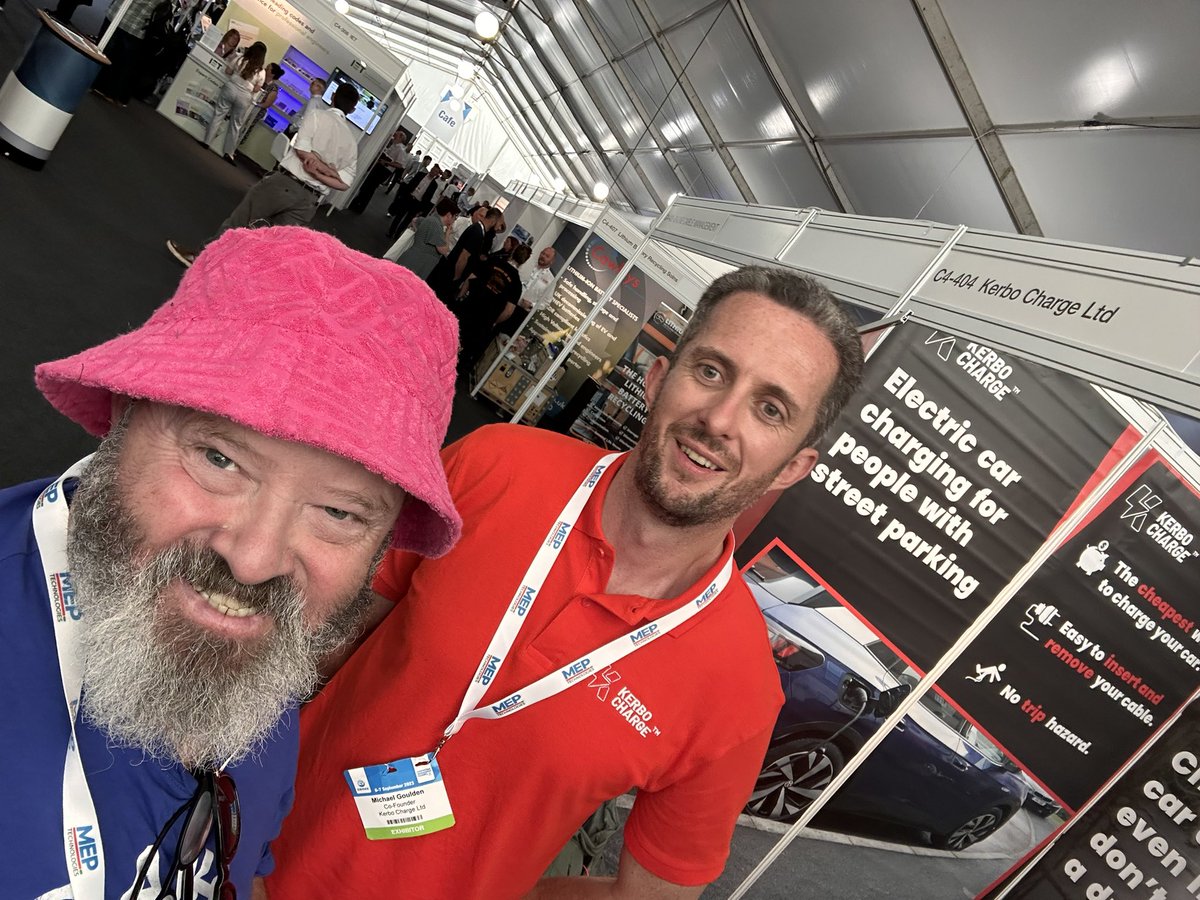 PeoplesTariff's tweet photo. Highlights of DAY 1 at @lcv_event #LCV2023 #milbrook @utaccompany - always great to see Michael at @kerbocharge good to meet Kathryn @chargegully Paul & Steve @DLineCableCover & Ben at https://t.co/gOBe7hY5aY #chargebridge not unlike my home made one time use home charging arm! https://t.co/Tk9FB8uiF0