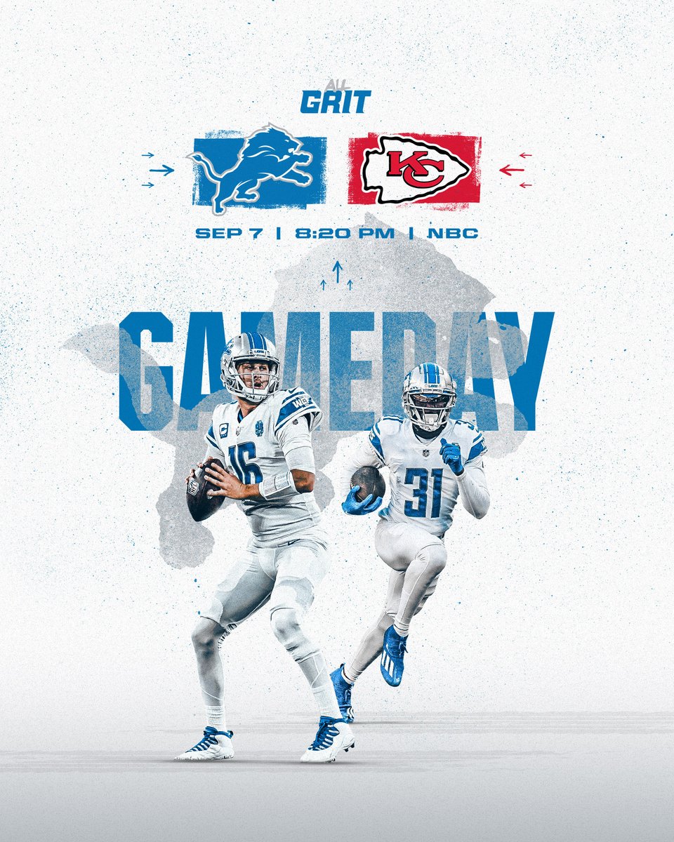 IT IS #LIONS GAMEDAY.