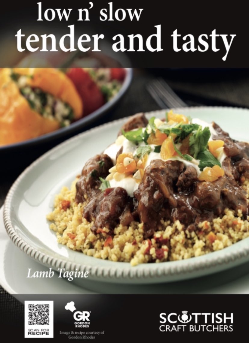 Love lamb week can still deliver some amazing full on flavour meals. Try this lamb Tagine cooked slowly for maximum tenderness. Scotch Lamb at its best, delivering satisfaction. #LoveLambWeek #shoplocal #buylocal #supportlocal #ScottishCraft #Butchers