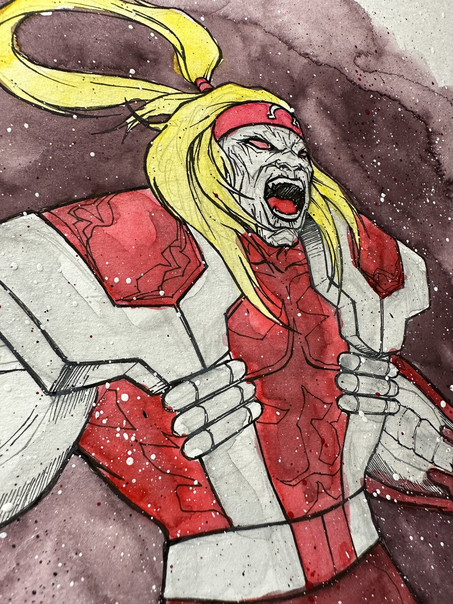 epicprops's tweet image. #omegared is up for this comic wednesday’s #battleofthesketches w/ @kenknudtsen @glennurieta @andymacdeez @thebernardchang @SeanChenartist 
9x12” hot press watercolor paper
#xmen #MarvelComics