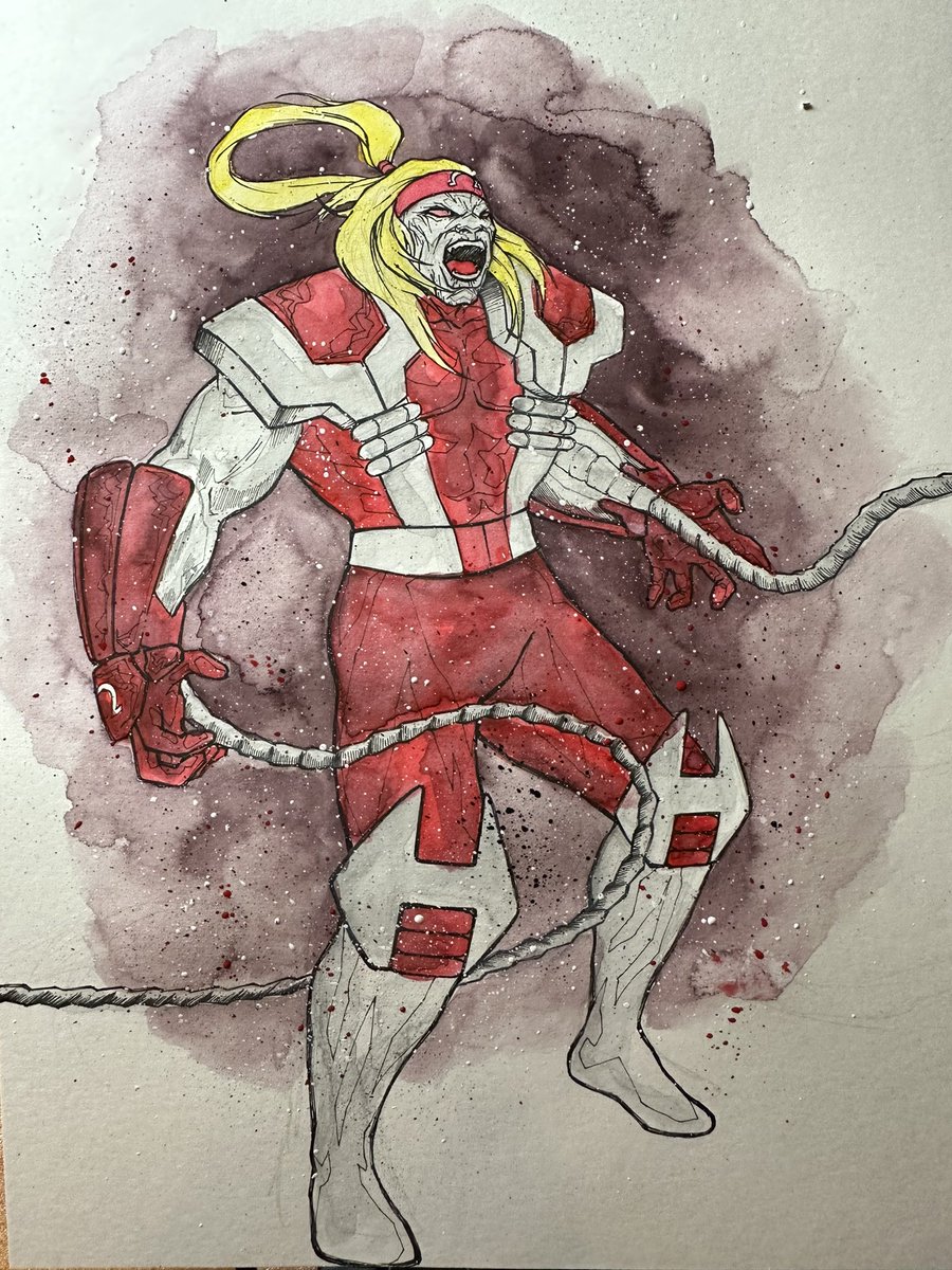 epicprops's tweet image. #omegared is up for this comic wednesday’s #battleofthesketches w/ @kenknudtsen @glennurieta @andymacdeez @thebernardchang @SeanChenartist 
9x12” hot press watercolor paper
#xmen #MarvelComics