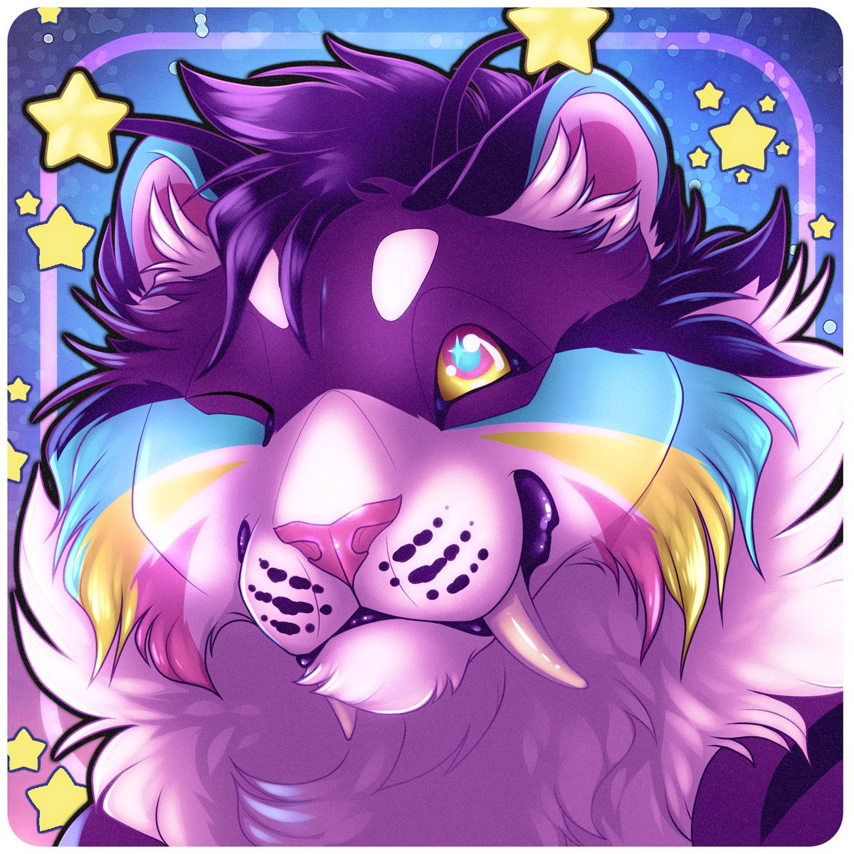 WildMokee's tweet image. Gift for @WildFoxWorks ! Thank you so much for letting me draw Neo! He's the cutest of boys!
Disclaimer: Do not use, copy, or trace this art unless you're the one it's for. 💙💛💜
#furryart #furrycommunity #furryartwork