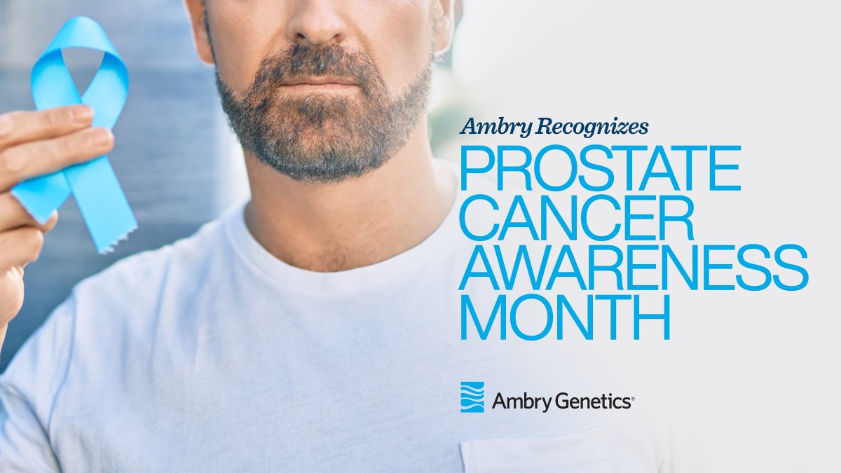 AmbryGenetics's tweet photo. September is Prostate Cancer Awareness Month. Ambry will share facts about prostate cancer and genetic testing, plus information from our sister company Invicro about how they are advancing the standard of care with PSMA-PET. #CARE #Invicro #PatientCARE #MensHealth #AmbryPSA https://t.co/jBwqc8TIbC