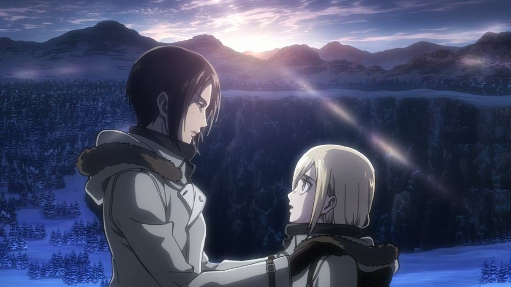 Phoenix_Pog's tweet photo. Anyways Ymir and Historia are canonically lesbians 💞 https://t.co/spYpGwKhmZ