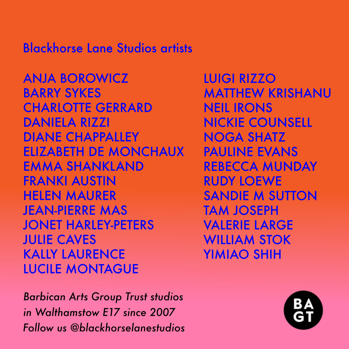 BAGTStudios's tweet photo. BAGT: Blackhorse Lane Open Studios - https://t.co/ixwolYeWjp https://t.co/RU9nG3Q63K