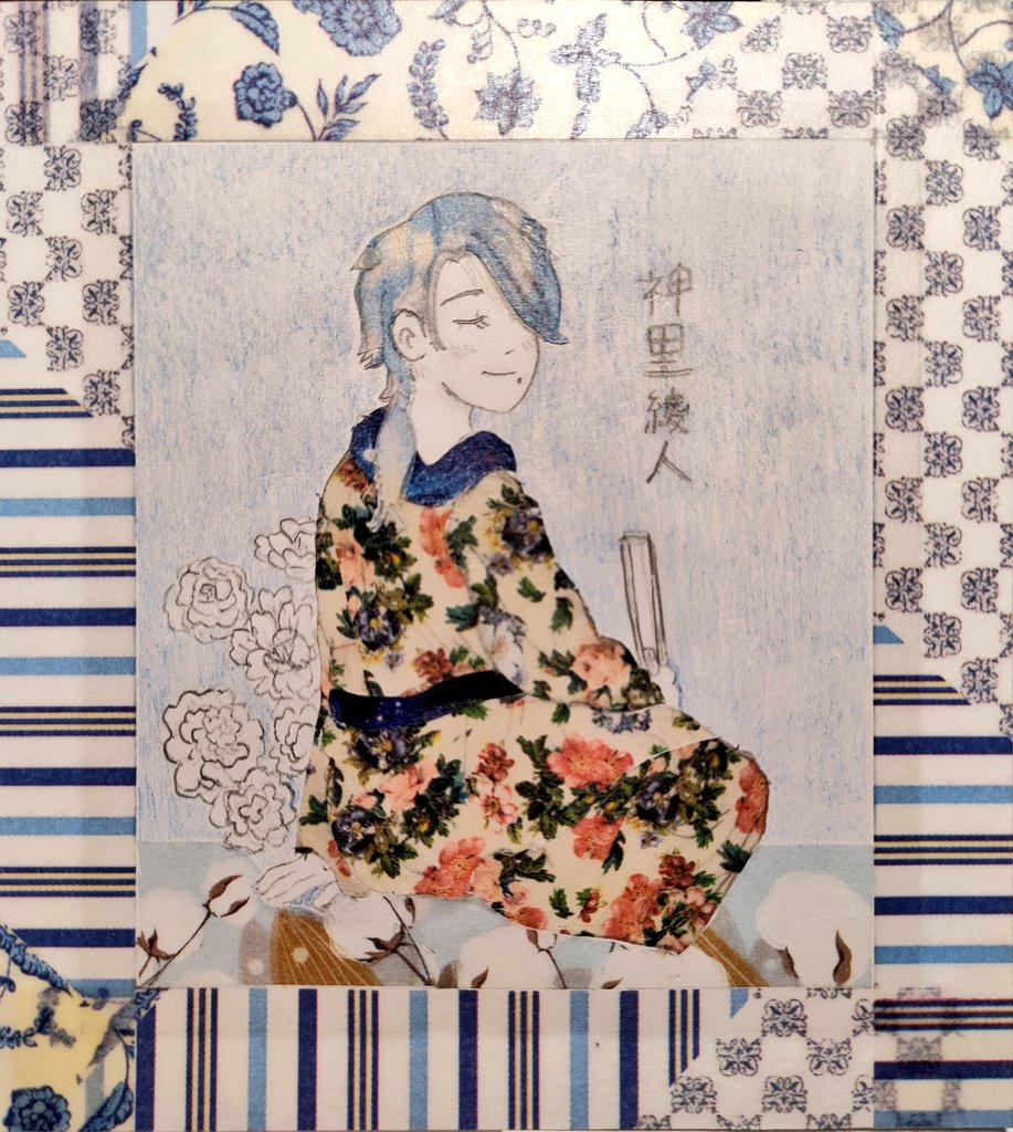 TheStonePilot's tweet photo. ayato i drew for my friend :) i colored him using masking tape.. it was fun https://t.co/QQu1co6vm1