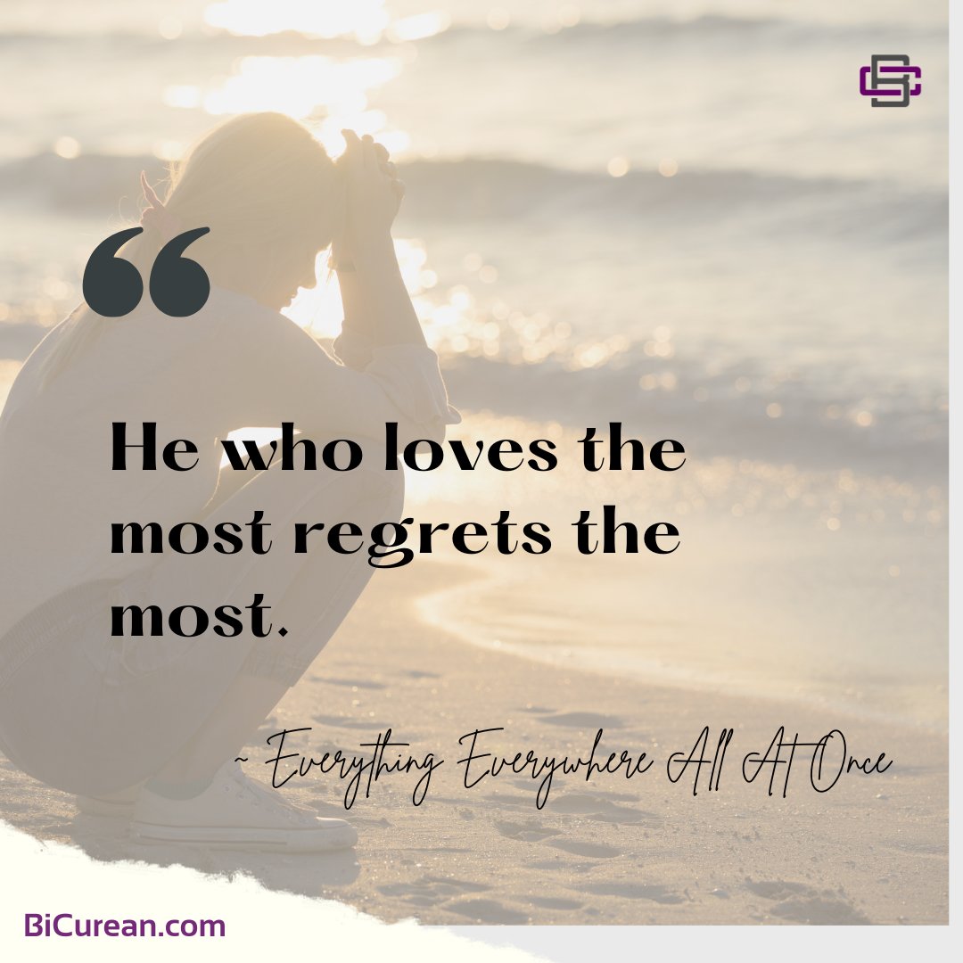 Love opens us up. BiCurean.com #quotes #love #regret