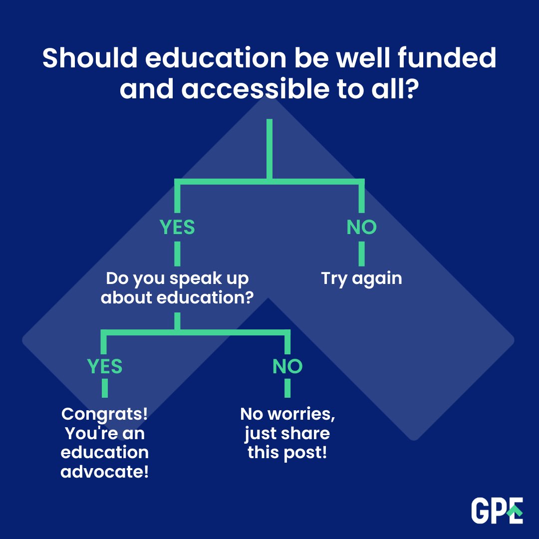 GPforEducation's tweet photo. Are you an education advocate?

Do the self-assessment 👇 https://t.co/8nEw1BUlKo