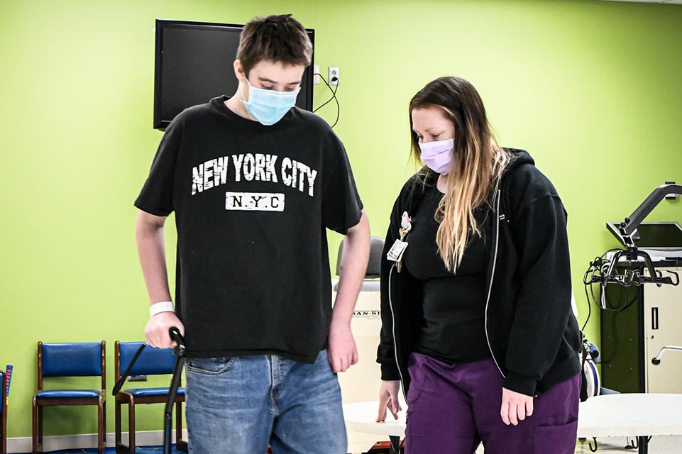 shrinershosp's tweet image. Read how Jesse&apos;s @shrinersphilly spinal cord injury rehabilitation team provided for his physical needs but also provided emotional and mental health support: ow.ly/PQ6X50PFqVW #SpinalCordInjuryAwareness #SpinalCordInjury #Rehabilitation