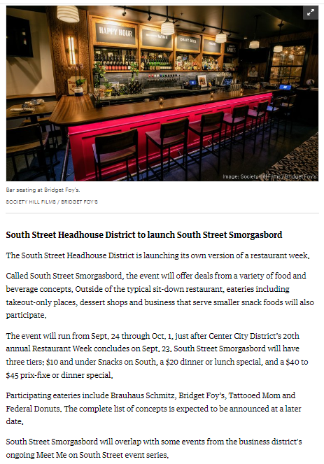 AmbitArch's tweet photo. 🍴Everyone loves a smorgasbord 
@southstreetphl 
@bridgetfoys 
@FederalDonuts 
@BrauhausSchmitz 
@BloomsdayCafe 
https://t.co/lOww912ESo https://t.co/c2AN0rqZSv