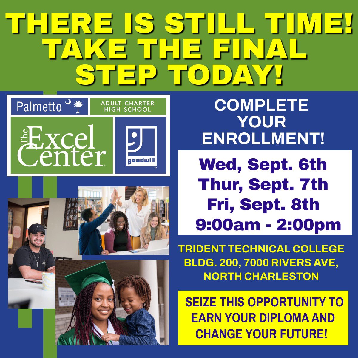 Take the final step in enrolling into The <a href="/PalmettoExcel/">The Palmetto Excel Center</a> Center!