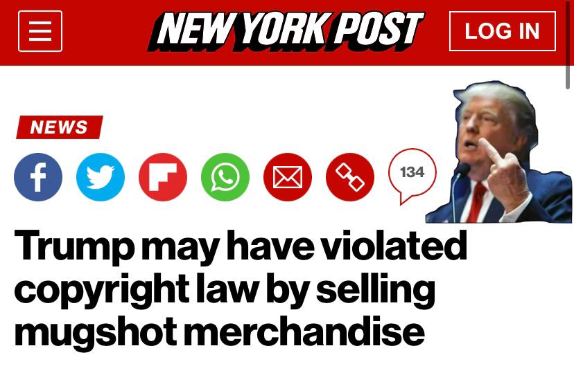 #trump #TrumpMugShot #TrumpArrest #TrumpIndictment

WTH!? They’re saying that Trump’s Mugshot is the property of the Fulton county sheriff's offices Office & all money raised belongs to the Sheriff’s office.  👀

nypost.com/2023/09/05/tru…