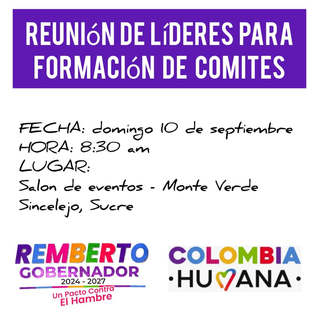 Te invitamos a fortalecer la campaña a gobernación de Sucre. 👍🏼💜