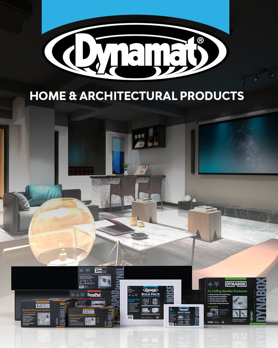 Join Dynamat at CEDIA Expo in Booth #3153 in Denver Sept. 7-9.
Use promo code EXIV867278 for a FREE Expo Badge. Check out our home and architectural products and integrations. 
hubs.la/Q021j8Pt0

#cediaexpo #dynamat #homeaudio #hometheater