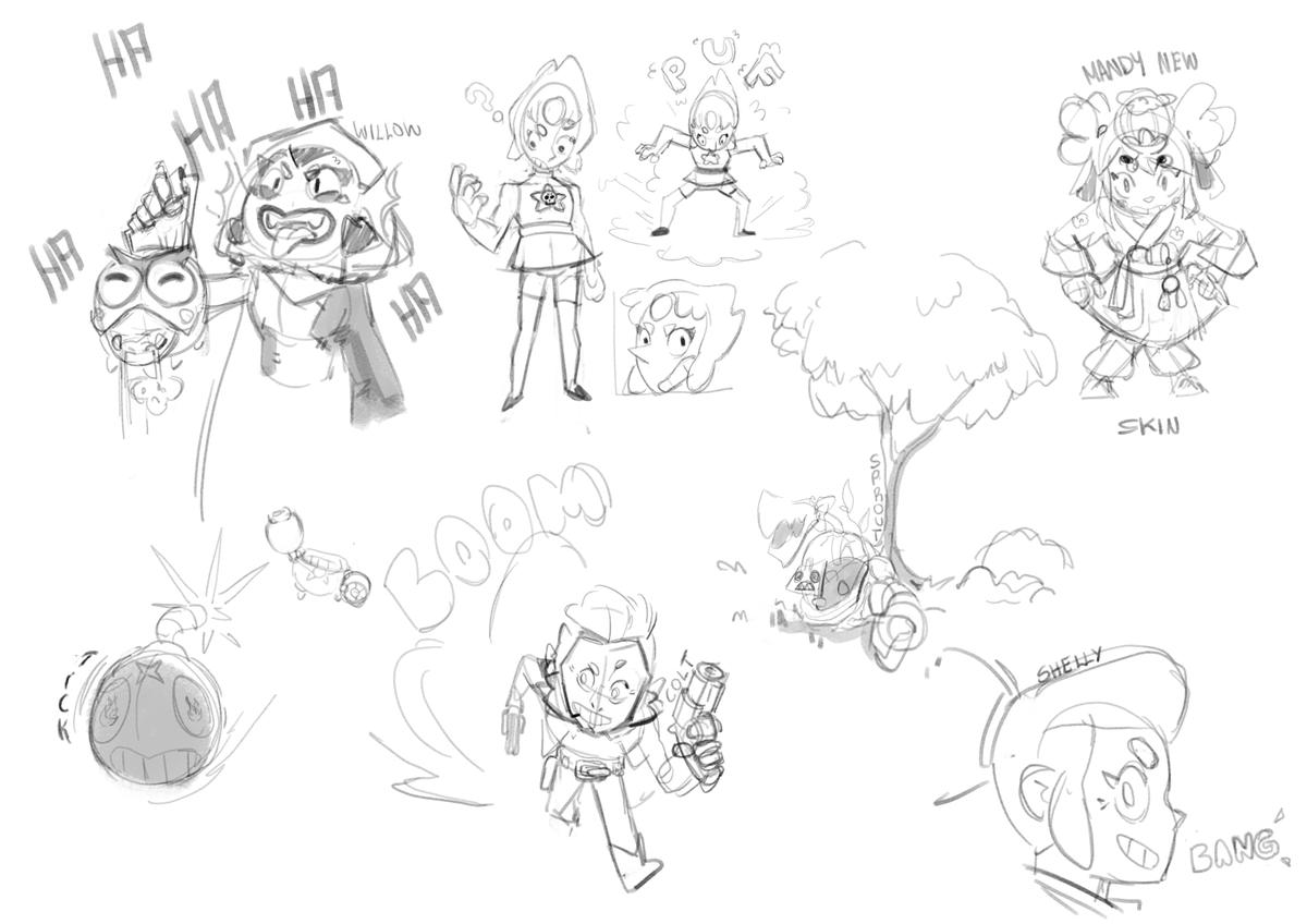 2001Marcusr's tweet photo. A little fanart page inspired by @BrawlStars and @supercell 
#art https://t.co/dzPPh8OieU