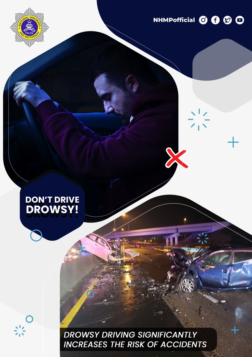 Drowsy driving kills. Stay awake!
#StayAlert #DRIVEALERT