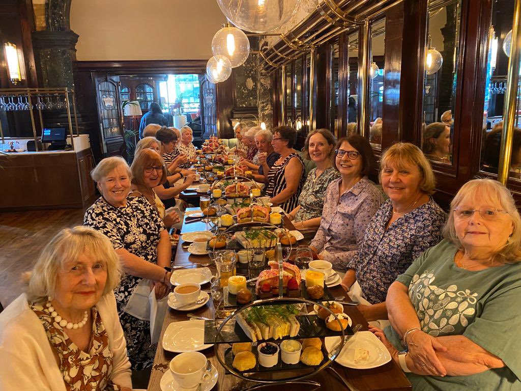 WIDidsbury's tweet photo. Another month, another outing!  We had a delicious afternoon tea at Browns in Manchester. https://t.co/MQGPv4P16n
