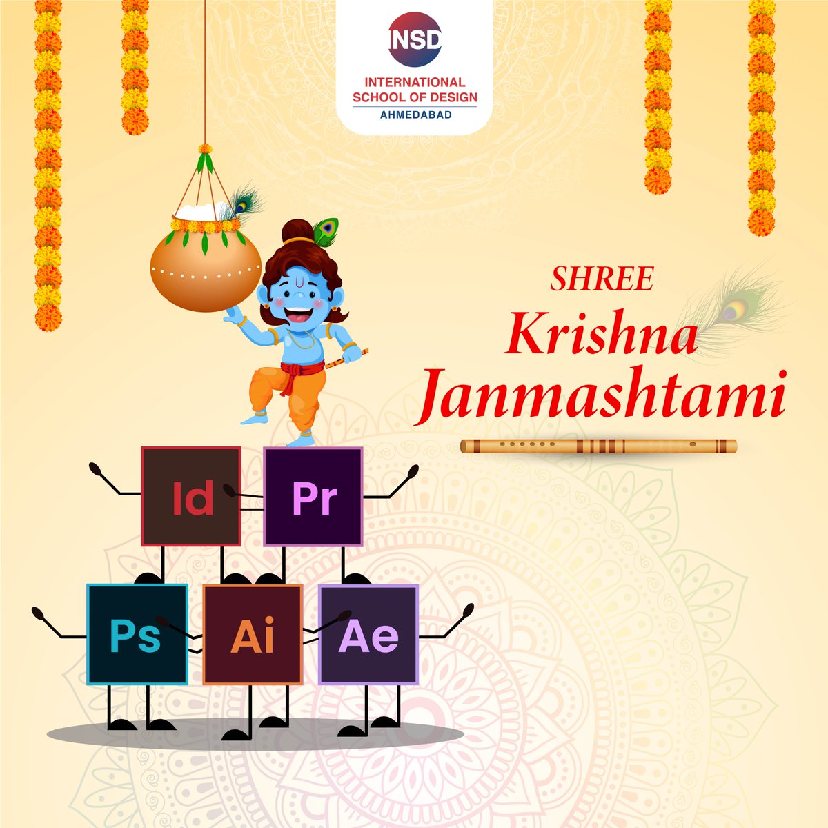 May the spirit of Lord Krishna inspire us to design a world full of beauty and purpose. Happy Janmashtami!

#JanmashtamiVibes #DesignInspirations
