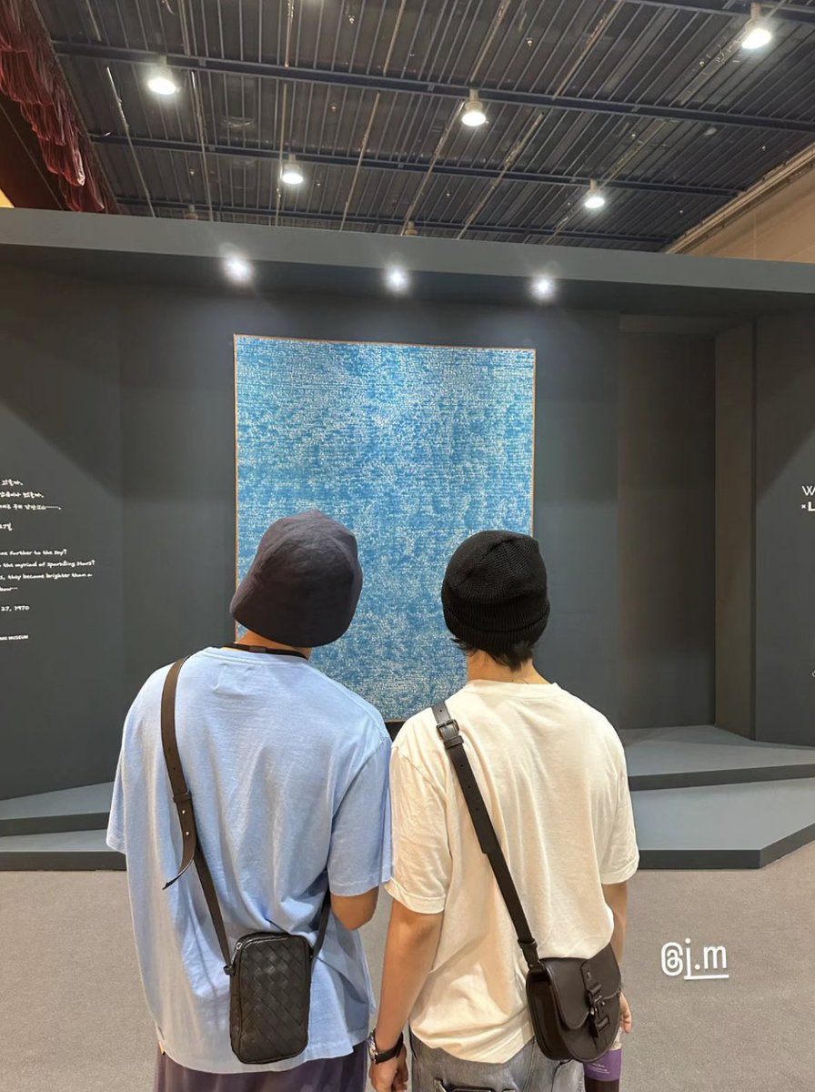 JiminGlobal's tweet photo. Namjoon shared a photo of him and Jimin at Frieze Seoul Art Fair on instagram! ✨

🐨 @/j.m 

Cuties 🥹 https://t.co/2wkp7yHGRU