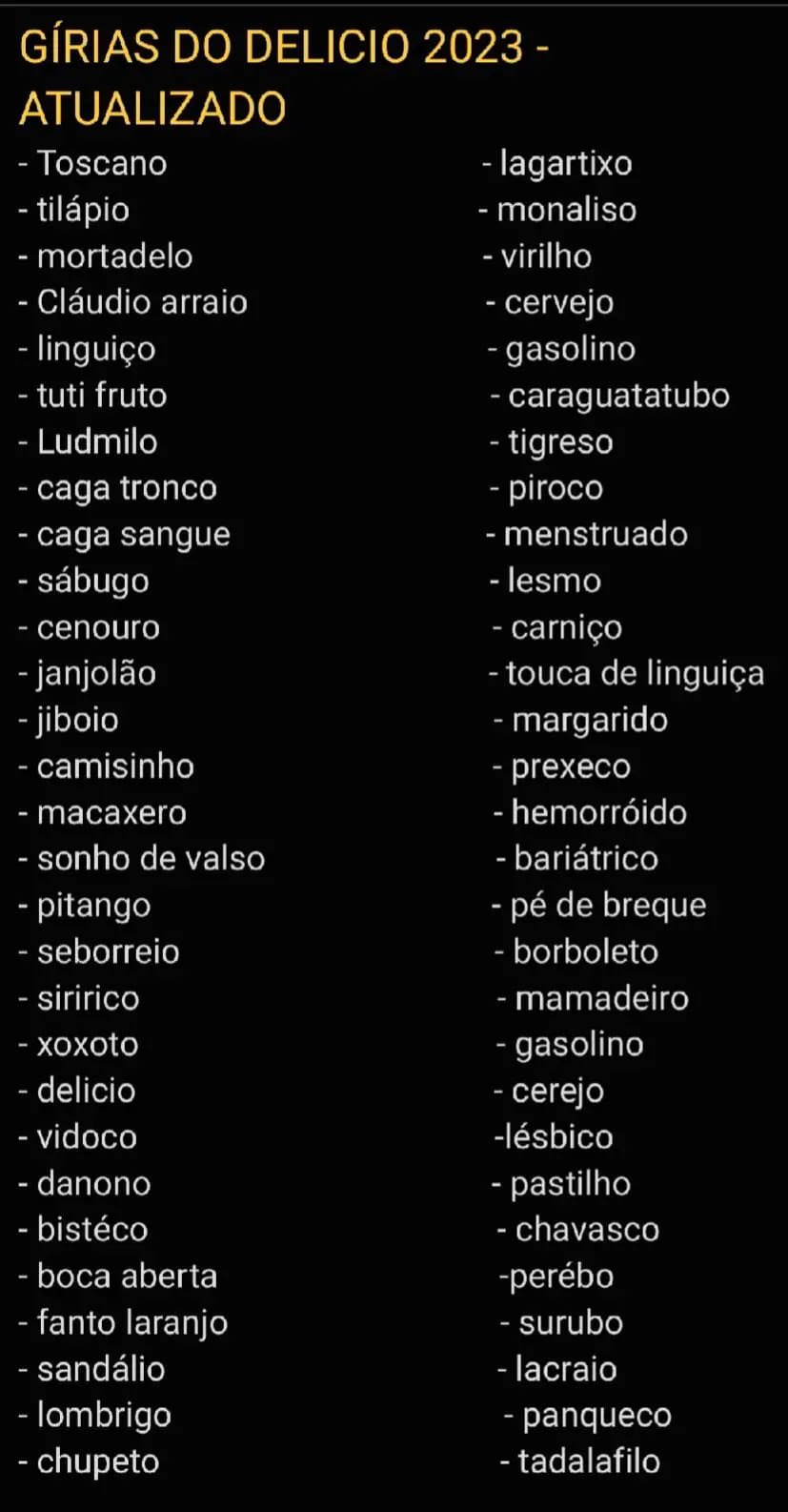 girias do toninho tornado lista