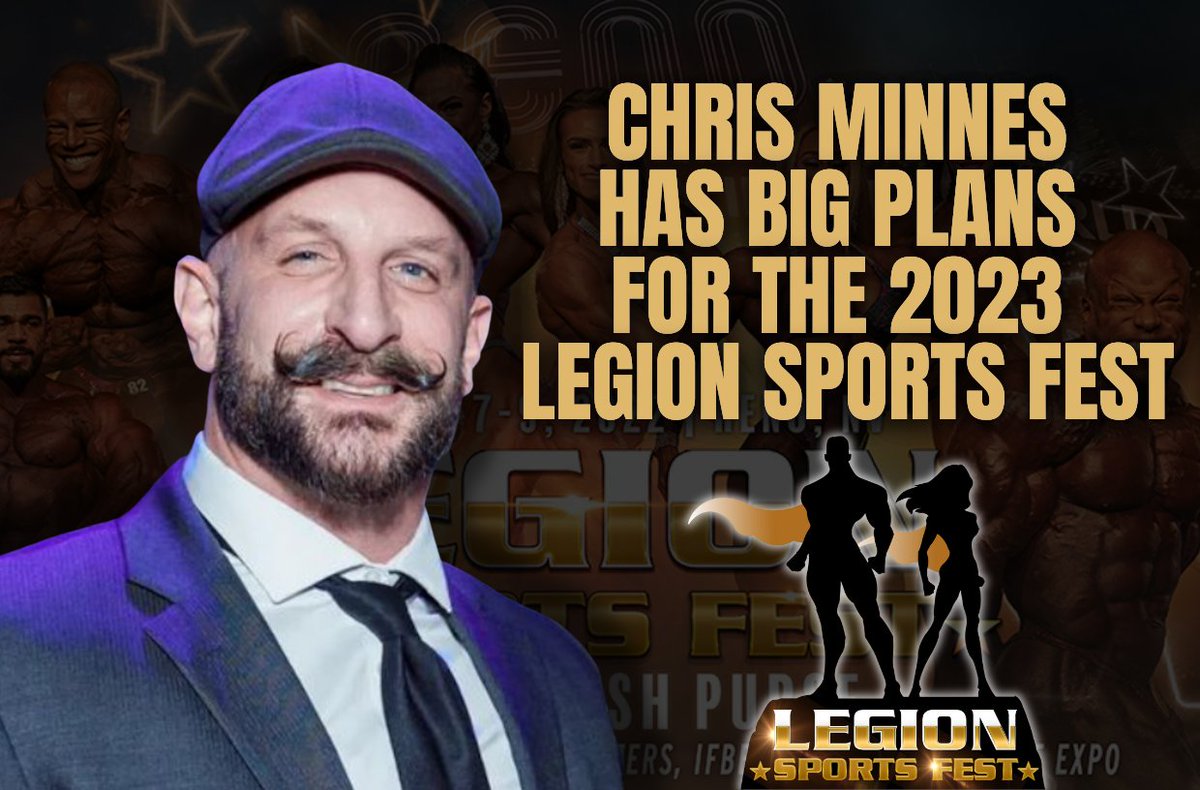 Chris Minnes Has Big Plans for 2023 Legion Sports Fest. Full details at: muscleinsider.com/contest-result…
<a href="/ChrisMinnes/">Chris Minnes</a> <a href="/CenterPodium/">Center Podium</a>