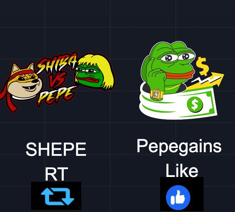 i will invest 50 $ETH on the winner project 🔥🐳

RT for $SHEPE 🔄
Like for #PEPEGAINS ❤️

Pepegains TG: t.me/pepegainseth

$PNDC $PEPE $POW $SHIA