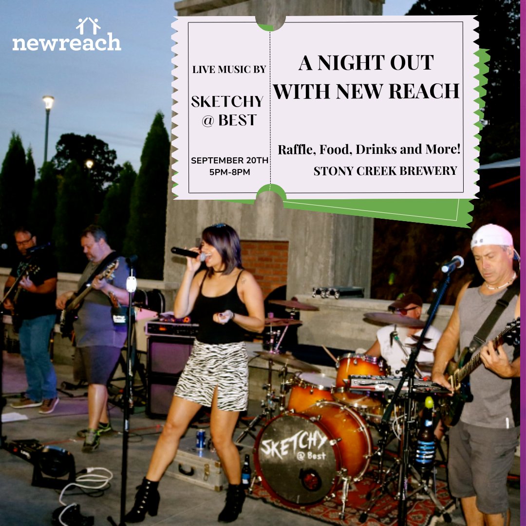 Get your tickets today and join us at @Stonycreekbeer on September 20th to enjoy live music, an open bar, food and an exciting array of raffle prizes! Use code "NEWREACH" for a limited time to get 25$ off each ticket. Follow the link below!