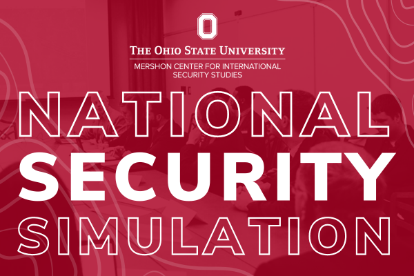 mershoncenter's tweet photo. Ohio State undergrad, graduate, and professional students are invited to apply to become players in this year’s National Security Simulation. Role-play alongside invited practitioners in a fast-paced environment. Applications due September 27th. More at https://t.co/T1yQRjx7D8 https://t.co/l9ogcjNCZl