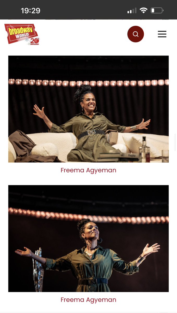 These photos thooo!!🤣🤣 I cannot waiiiiit to see Freema do her thing when I go see this play!!🙌 #FreemaAgyeman #GodOfCarnage