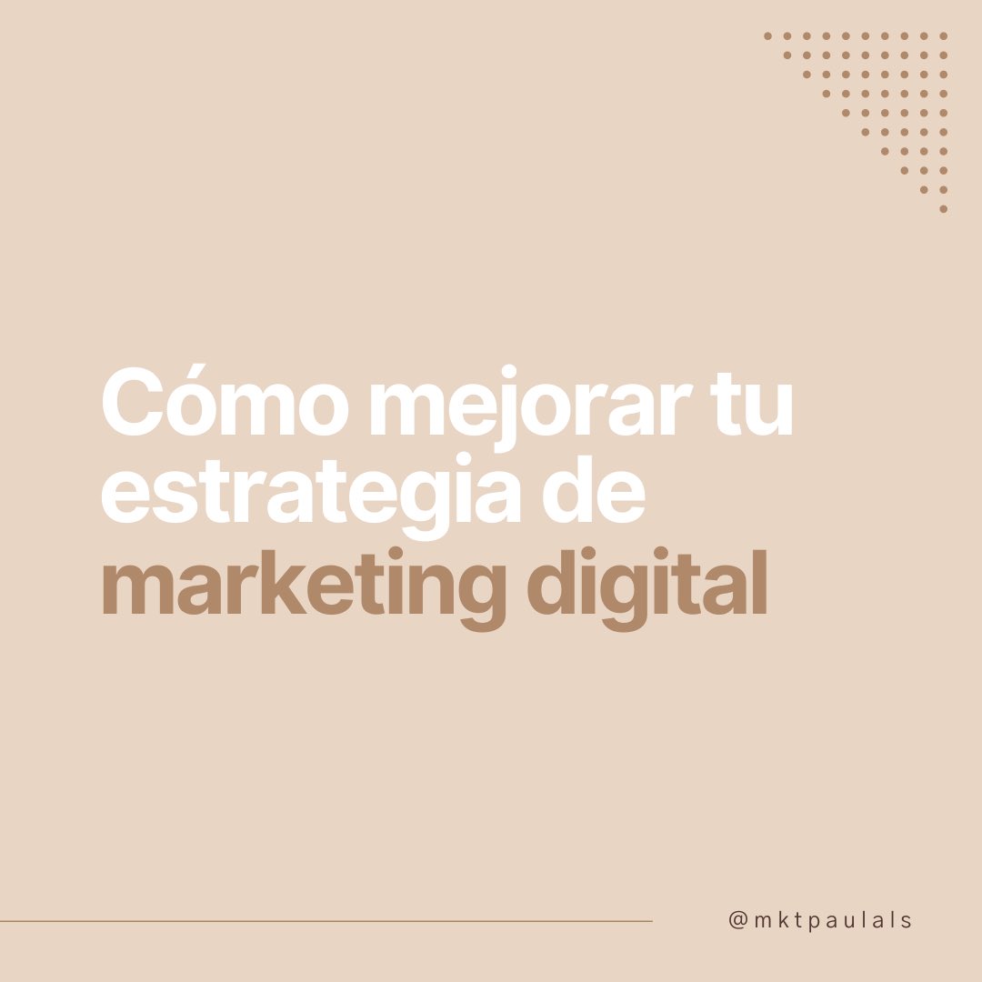 mktpaulals's tweet photo. ¿Quieres mejorar tu estrategia de marketing digital?🤔

¡Este es tu post perfecto!🫶🏻✨

#marketingdigital #marketingmadrid #marcapesonal #mktpaulals https://t.co/3xWXIyMR4Q