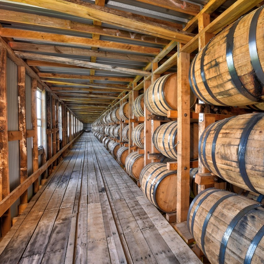 Aging is a key part of the whiskey-making process. Our whiskey is transferred into charred oak barrels and stored in rickhouses for anywhere from 4 to 23+ years! It ages through hot Kentucky summers and cold winters, which is how it acquires a distinctive color, aroma and taste.