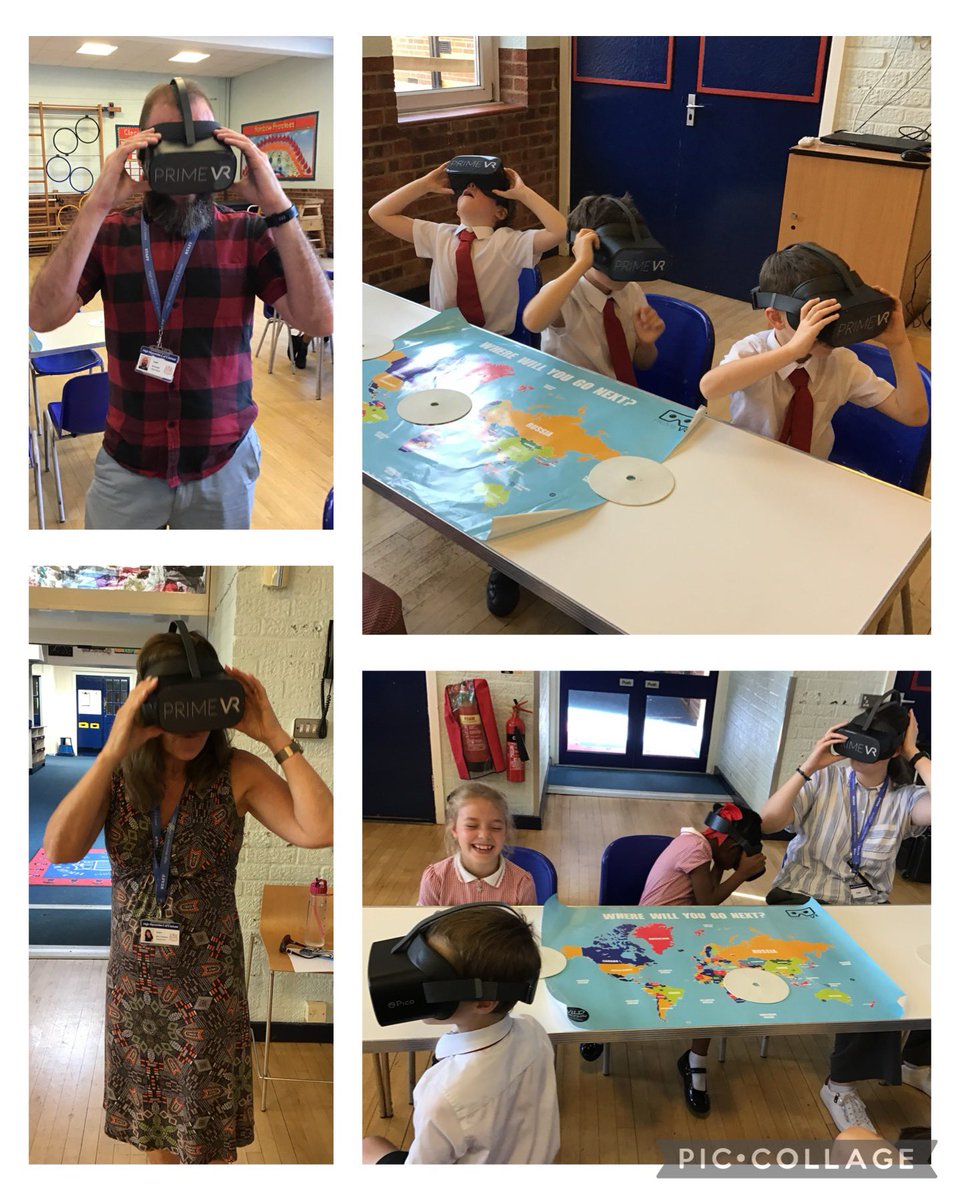 Key Stage 2 had a fantastic experience today, travelling the world and back in time with <a href="/primevruk/">PrimeVR - Virtual Reality for Schools</a> 🌎 💫 There were shrieks and screams as they explored the Stone Age, Ancient Greece, Viking lands and were approached by all kinds of animals! 💥