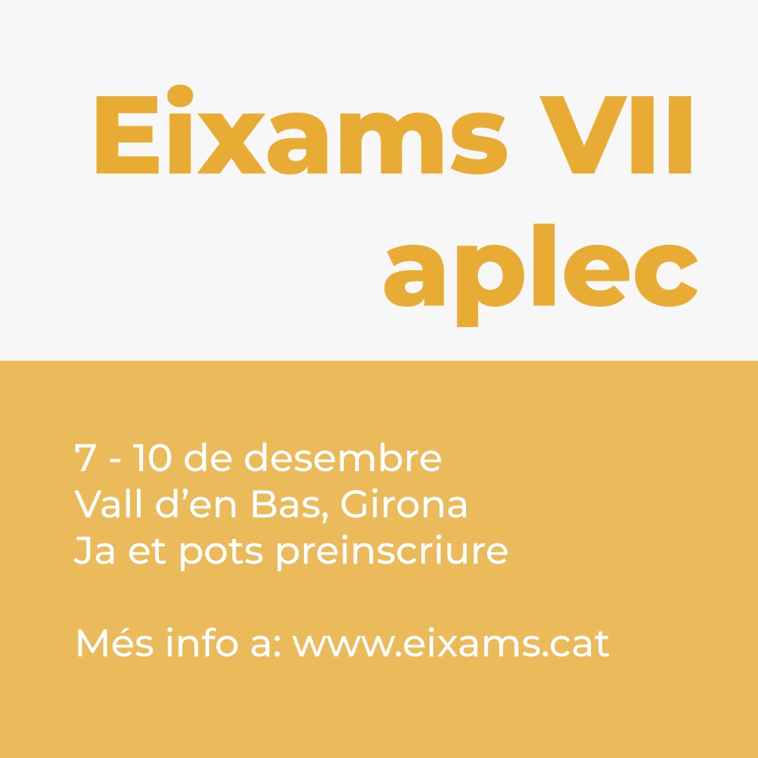 eixams's tweet photo. Passos a seguir:
1️⃣ Preinscriu-te fins al dia 20 de setembre.
2️⃣ Ens posarem en contacte amb tu per fer-te saber si entres com a participanti, o si pel moment estas en llista d'espera.
3️⃣ Quan entris, et donare'm instruccions per al pagament i més informació de l'esdeveniment. https://t.co/MUMDDgIN3Y