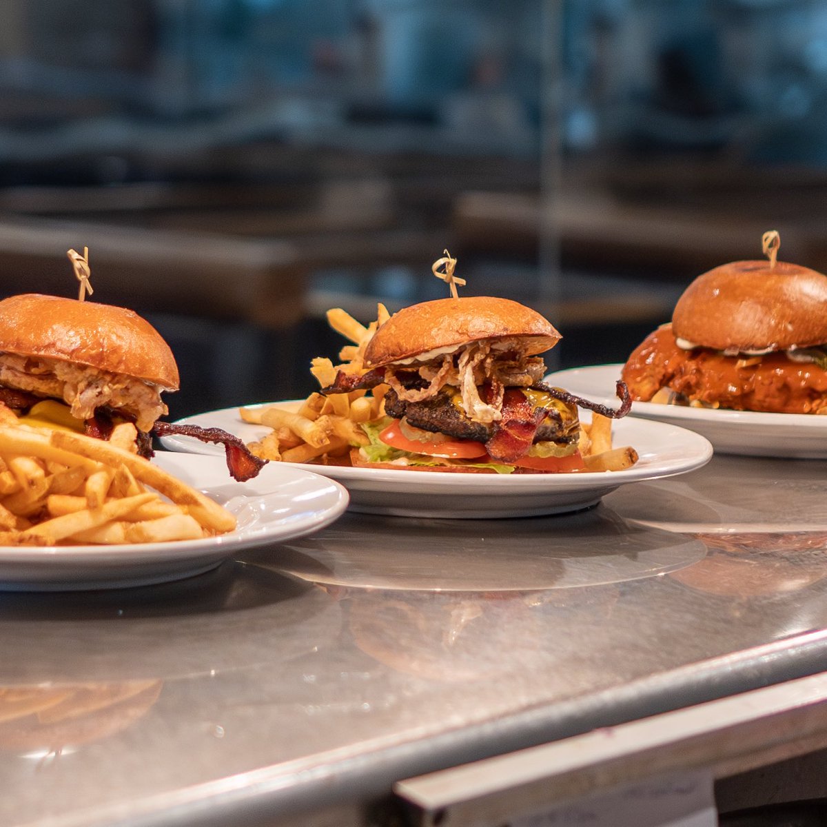 JT_Schmids's tweet photo. Satisfy your cravings with the bold flavors of the JTS Burger, the fiery kick of the Nashville Chicken Sandwich, or the hearty goodness of the Slopper Burger! Which one’s your go-to? 🔥 https://t.co/Sh0EH32pt3
